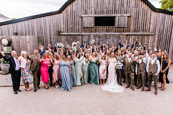 Alcumlow Wedding Barn Photography - Aimee & Mike-452