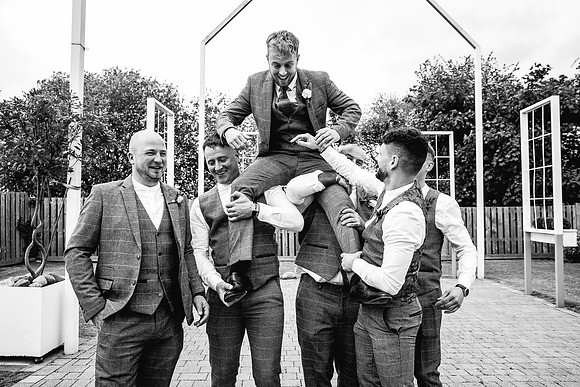 Alcumlow Wedding Barn Photography - Aimee & Mike-524