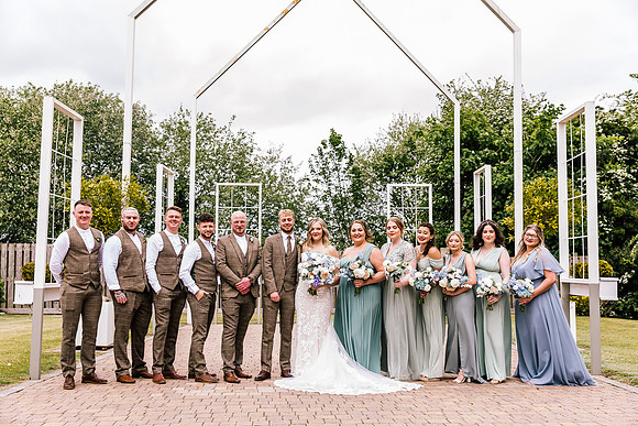 Alcumlow Wedding Barn Photography - Aimee & Mike-542