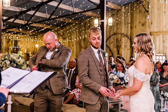 Alcumlow Wedding Barn Photography - Aimee & Mike-313
